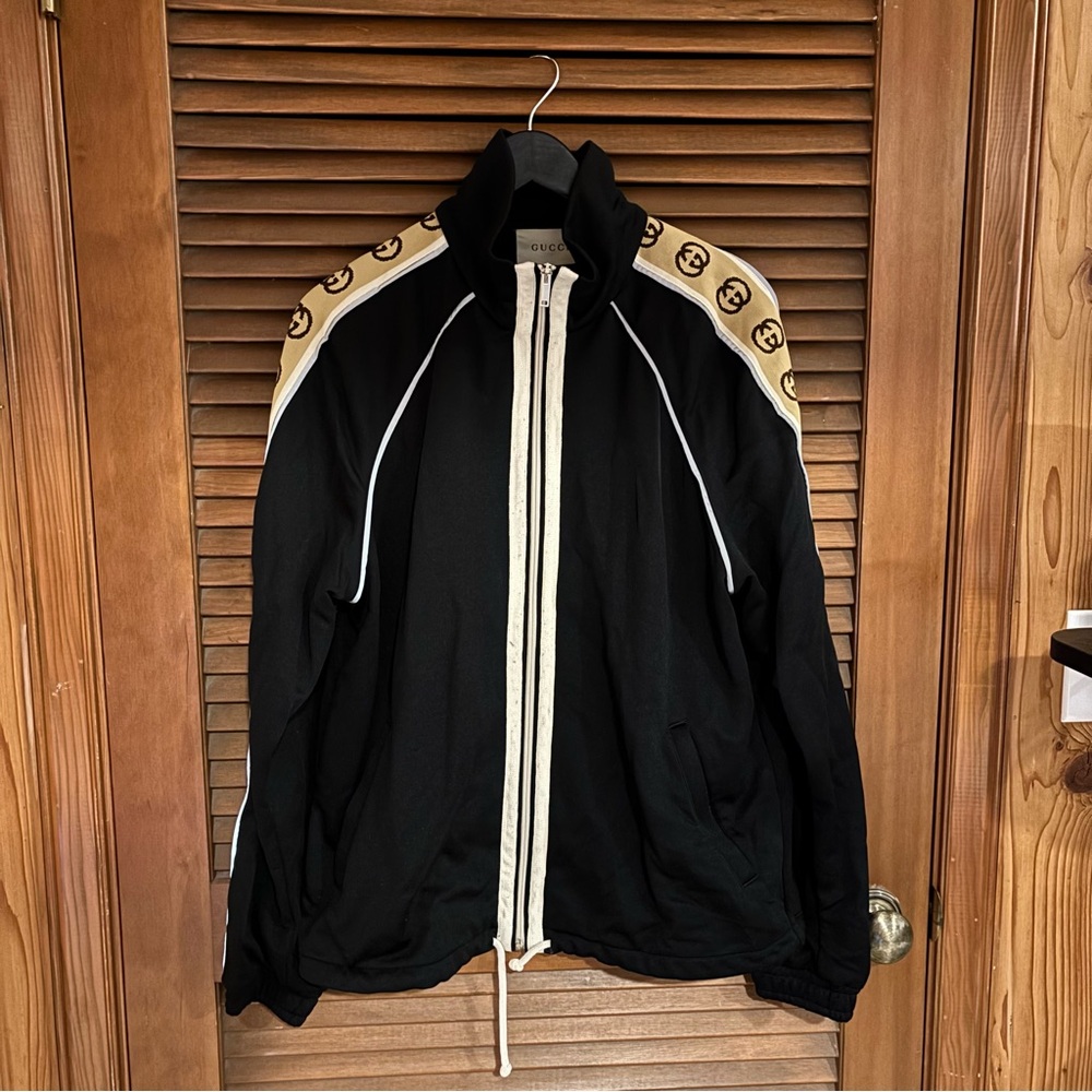 gucci oversize technical jersey jacket